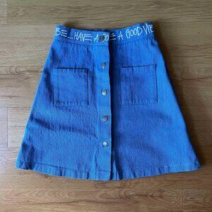 Stussy Link Light Denim Skirt